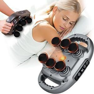 6 Head Massage Gun Deep Tissue With 9 Levels & 9 Modes, Electric Massager Tool